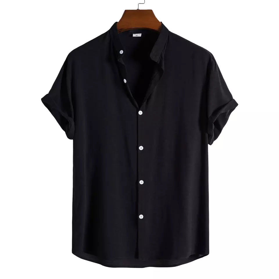 Short sleeve button-up shirt